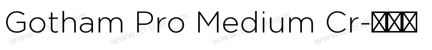 Gotham Pro Medium Cr字体转换